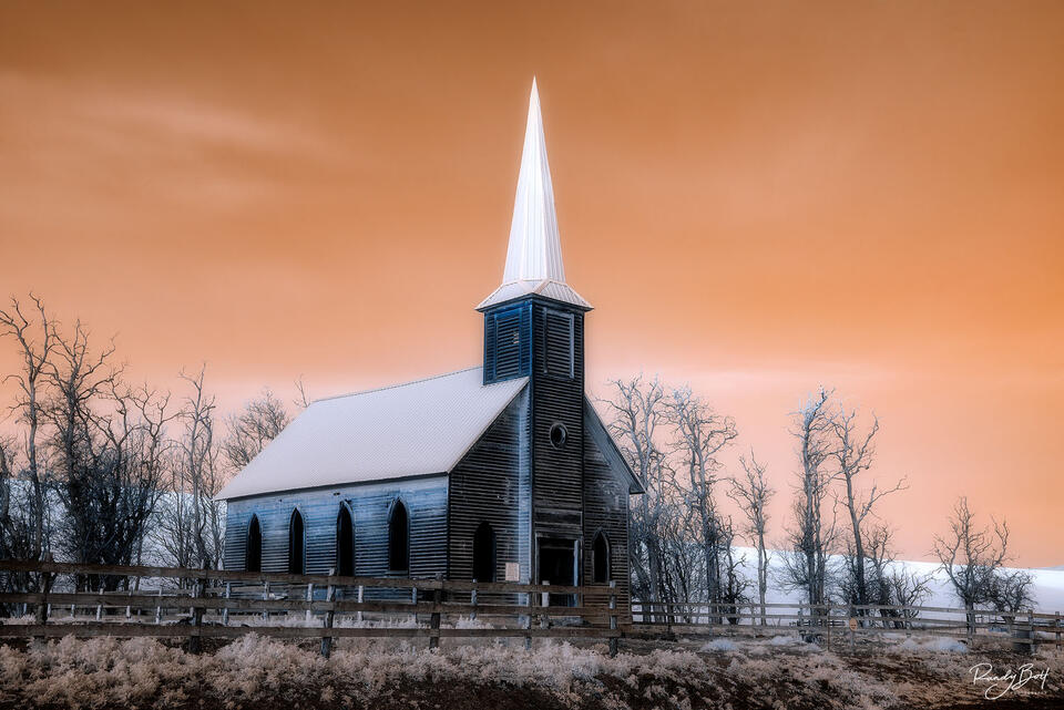 infrared locust grove church in Wasco Oregon.