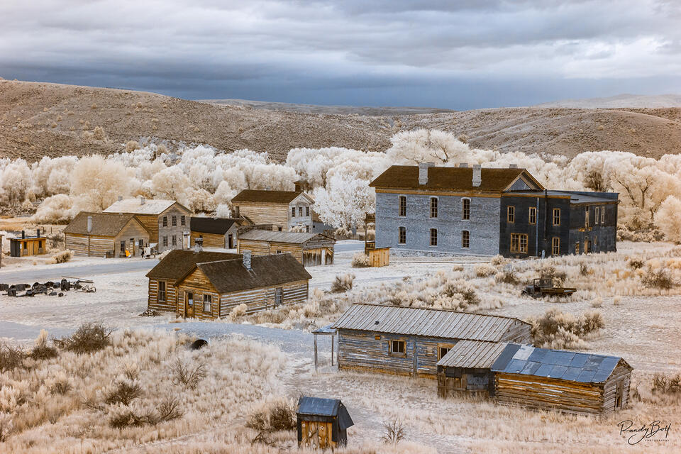 infrared bannack ghost town in Montana